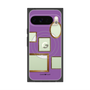 プレミアムスクエアケース with Pixelsnap［ Photo Frames - Purple ］