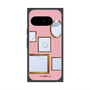 プレミアムスクエアケース with Pixelsnap［ Photo Frames - Pink ］