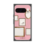 プレミアムスクエアケース with Pixelsnap［ Photo Frames - Pink ］
