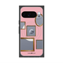 プレミアムスクエアケース with Pixelsnap［ Photo Frames - Pink ］