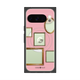 プレミアムスクエアケース with Pixelsnap［ Photo Frames - Pink ］