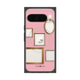 プレミアムスクエアケース with Pixelsnap［ Photo Frames - Pink ］
