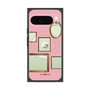プレミアムスクエアケース with Pixelsnap［ Photo Frames - Pink ］