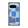 プレミアムスクエアケース with Pixelsnap［ Photo Frames - Light Blue ］