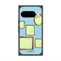 プレミアムスクエアケース with Pixelsnap［ Photo Frames - Light Blue ］