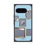 プレミアムスクエアケース with Pixelsnap［ Photo Frames - Light Blue ］