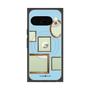 プレミアムスクエアケース with Pixelsnap［ Photo Frames - Light Blue ］