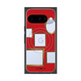 プレミアムスクエアケース with Pixelsnap［ Photo Frames - Red ］