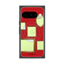 プレミアムスクエアケース with Pixelsnap［ Photo Frames - Red ］