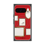 プレミアムスクエアケース with Pixelsnap［ Photo Frames - Red ］