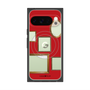プレミアムスクエアケース with Pixelsnap［ Photo Frames - Red ］