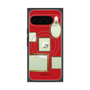 プレミアムスクエアケース with Pixelsnap［ Photo Frames - Red ］