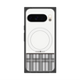 プレミアムスクエアケース with Pixelsnap［ CASEPLAY Tartan Check - Gray ］