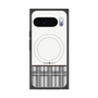 プレミアムスクエアケース with Pixelsnap［ CASEPLAY Tartan Check - Gray ］