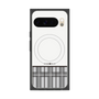 プレミアムスクエアケース with Pixelsnap［ CASEPLAY Tartan Check - Gray ］