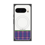 プレミアムスクエアケース with Pixelsnap［ CASEPLAY Tartan Check - Purple ］
