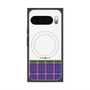 プレミアムスクエアケース with Pixelsnap［ CASEPLAY Tartan Check - Purple ］