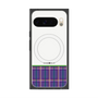プレミアムスクエアケース with Pixelsnap［ CASEPLAY Tartan Check - Purple ］