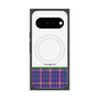 プレミアムスクエアケース with Pixelsnap［ CASEPLAY Tartan Check - Purple ］