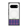 プレミアムスクエアケース with Pixelsnap［ CASEPLAY Tartan Check - Purple ］