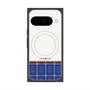 プレミアムスクエアケース with Pixelsnap［ CASEPLAY Tartan Check - Blue ］