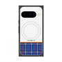 プレミアムスクエアケース with Pixelsnap［ CASEPLAY Tartan Check - Blue ］