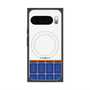 プレミアムスクエアケース with Pixelsnap［ CASEPLAY Tartan Check - Blue ］
