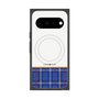 プレミアムスクエアケース with Pixelsnap［ CASEPLAY Tartan Check - Blue ］