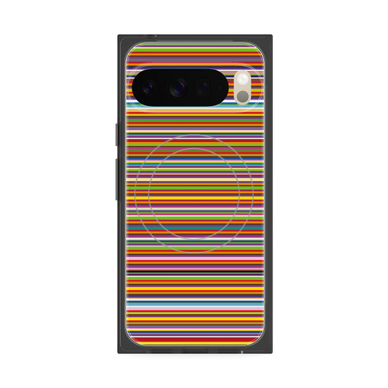 プレミアムスクエアケース with Pixelsnap［ Colorful Boader ］