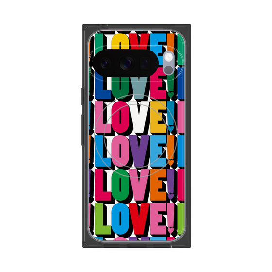 プレミアムスクエアケース with Pixelsnap［ LOVE!LOVE!LOVE! ］