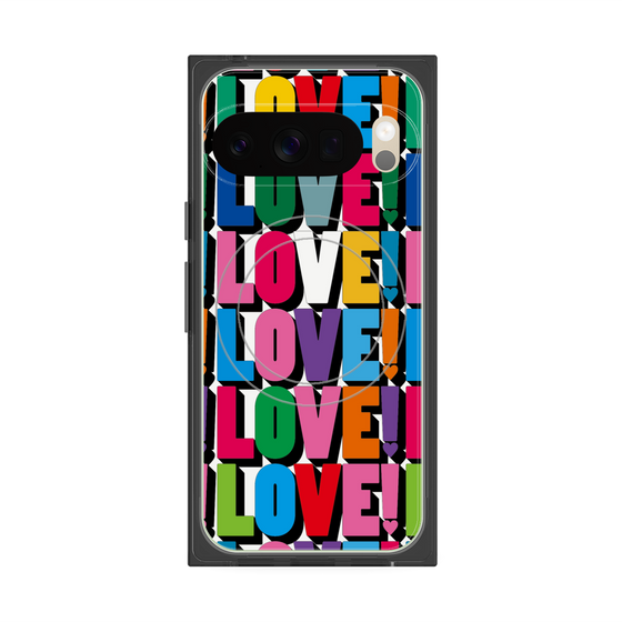 プレミアムスクエアケース with Pixelsnap［ LOVE!LOVE!LOVE! ］