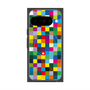 プレミアムスクエアケース with Pixelsnap［ CASEPLAY Rainbow Check ］