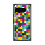 プレミアムスクエアケース with Pixelsnap［ CASEPLAY Rainbow Check ］