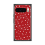 プレミアムスクエアケース with Pixelsnap［ Drawing Dot - Red ］
