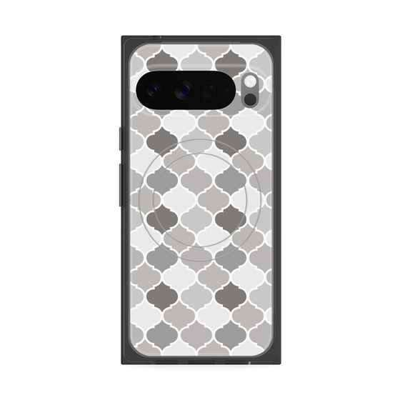 プレミアムスクエアケース with Pixelsnap［ Moroccan1 color - Gray ］