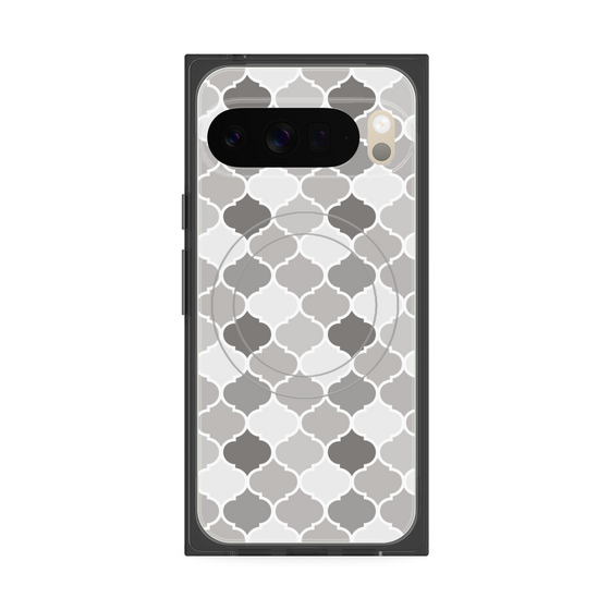 プレミアムスクエアケース with Pixelsnap［ Moroccan1 color - Gray ］
