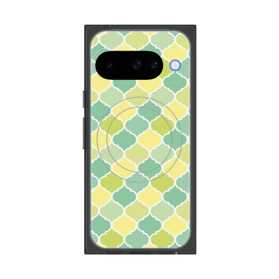 プレミアムスクエアケース with Pixelsnap［ Moroccan1 color - Green ］