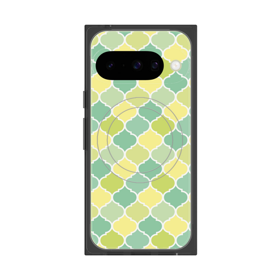 プレミアムスクエアケース with Pixelsnap［ Moroccan1 color - Green ］