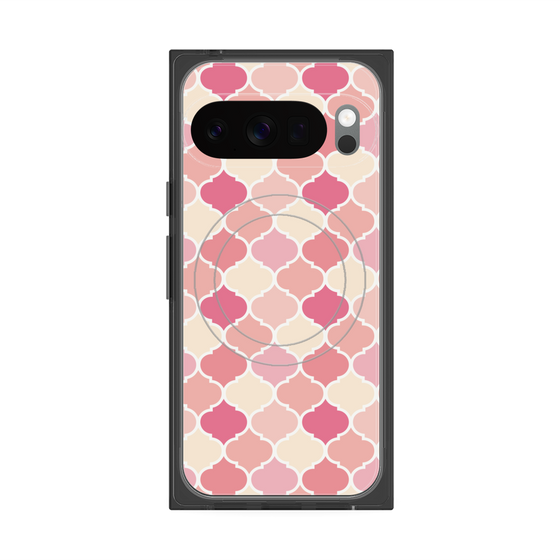 プレミアムスクエアケース with Pixelsnap［ Moroccan1 color - Pink ］