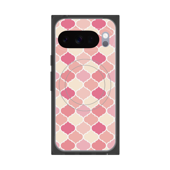 プレミアムスクエアケース with Pixelsnap［ Moroccan1 color - Pink ］