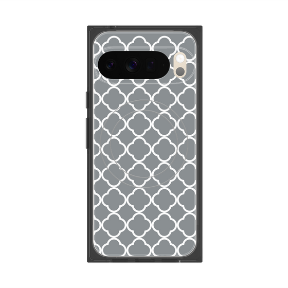 プレミアムスクエアケース with Pixelsnap［ Moroccan2 - Gray ］