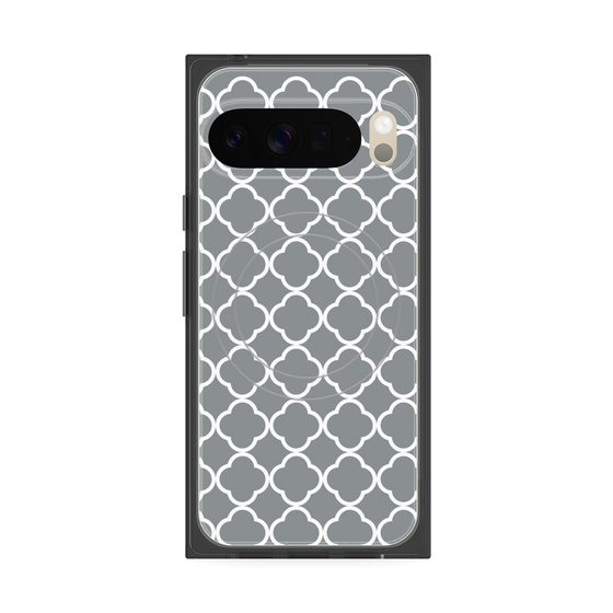プレミアムスクエアケース with Pixelsnap［ Moroccan2 - Gray ］