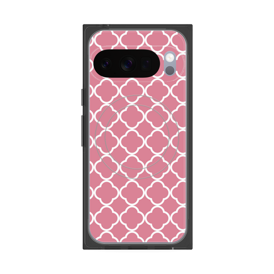 プレミアムスクエアケース with Pixelsnap［ Moroccan2 - Pink ］
