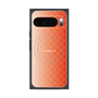 プレミアムスクエアケース with Pixelsnap［ CASEPLAY Check - Orange ］