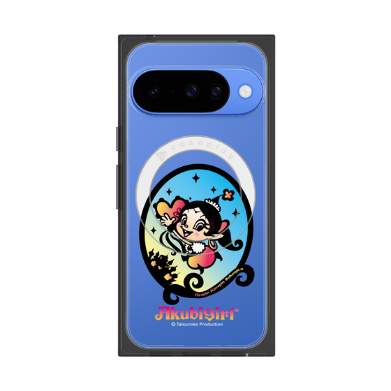 プレミアムスクエアケース with Pixelsnap［ アクビガール - オーバル ］