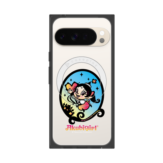 プレミアムスクエアケース with Pixelsnap［ アクビガール - オーバル ］