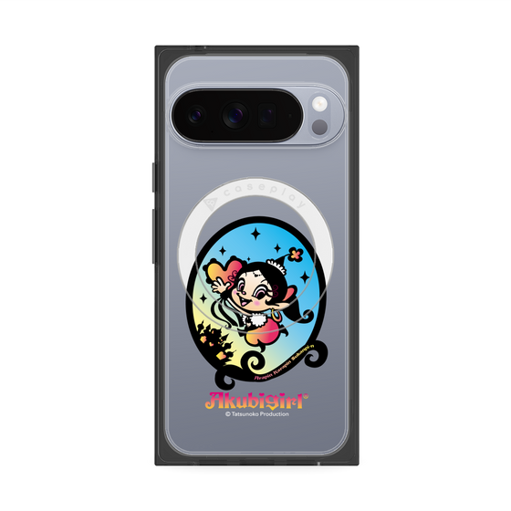 プレミアムスクエアケース with Pixelsnap［ アクビガール - オーバル ］
