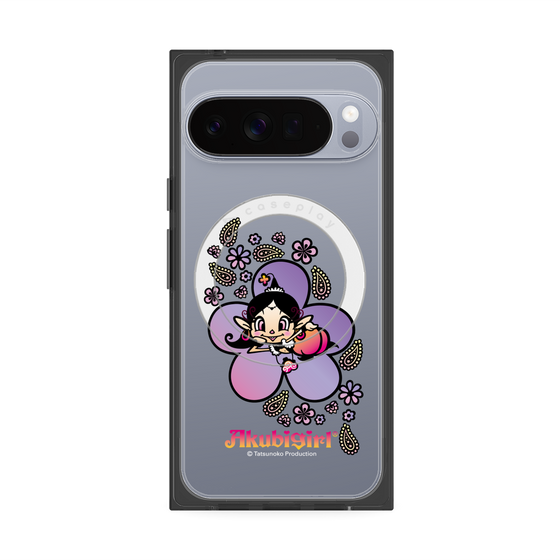 プレミアムスクエアケース with Pixelsnap［ アクビガール - フラワー ］