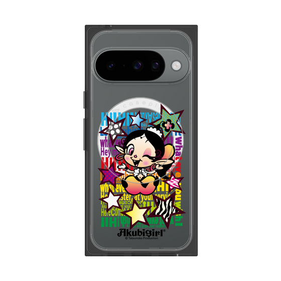 プレミアムスクエアケース with Pixelsnap［ アクビガール - スター ］