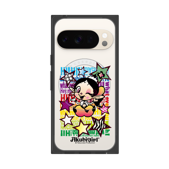 プレミアムスクエアケース with Pixelsnap［ アクビガール - スター ］